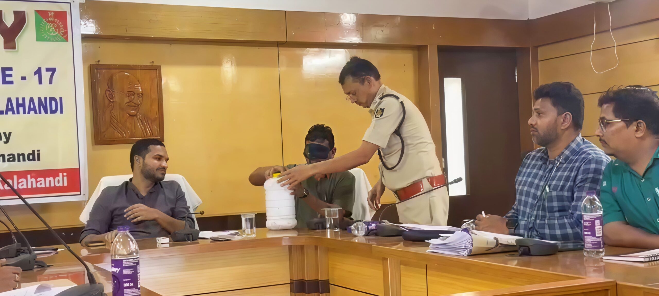 Viral Video: Odisha ADM Tanmay Darwan Blindfolds Himself To Distribute Liquor Shops via Lottery!