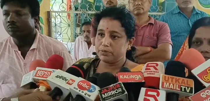Villagers Hold Press Conference Opposing Anganwadi Boundary Wall Construction