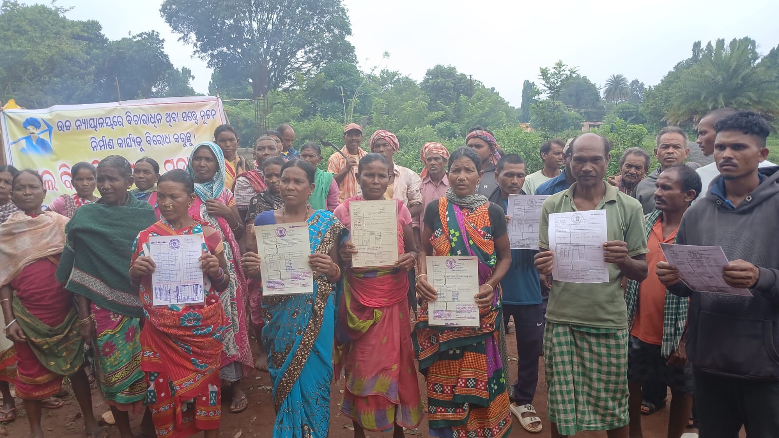 Protest Erupts in Chulapari Village Over Wall Construction